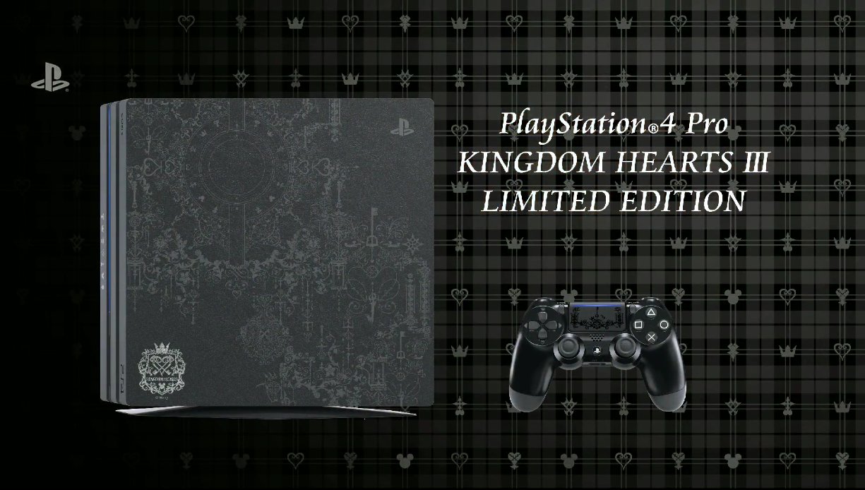 53%OFF!】 非常に良い PlayStationR4 Pro KINGDOM HEARTS III LIMITED EDITION  オリジナルPS4用テーマ 配信