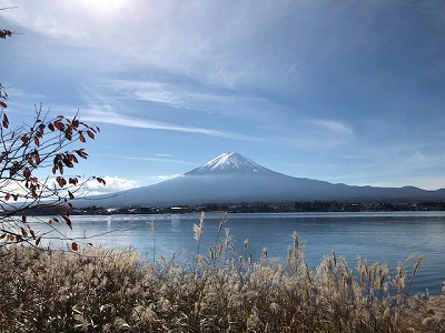 河口湖からの富士（H30,11)