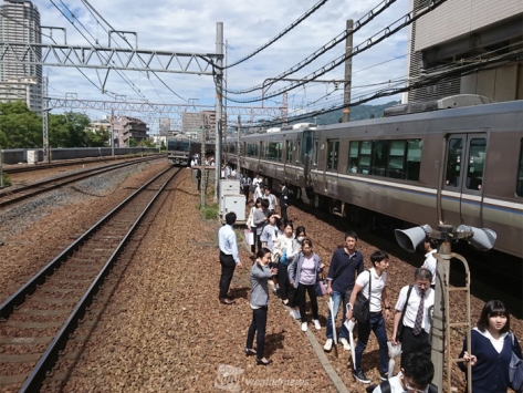 大阪電車から歩き
