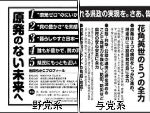 原発再稼働問題を第一に掲げた新潟県知事選与野党系候補
