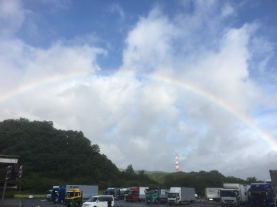 東名高速上り線　鮎沢PA　虹