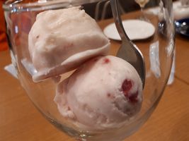 【写真】ペル・ポンテのデザート“いちごとマスカルポーネのアイス”